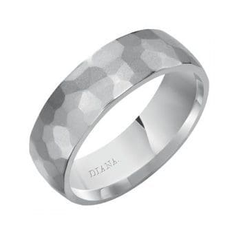 Hammered wedding Band